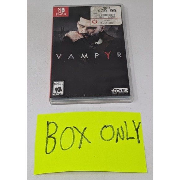 Other - Vampyr Nintendo Switch Case Only Authentic